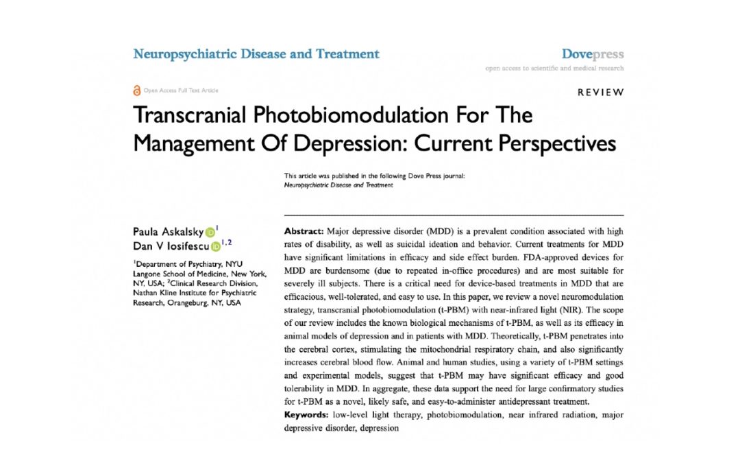 Research | tPBM for the Management of Depression: Current Perspectives